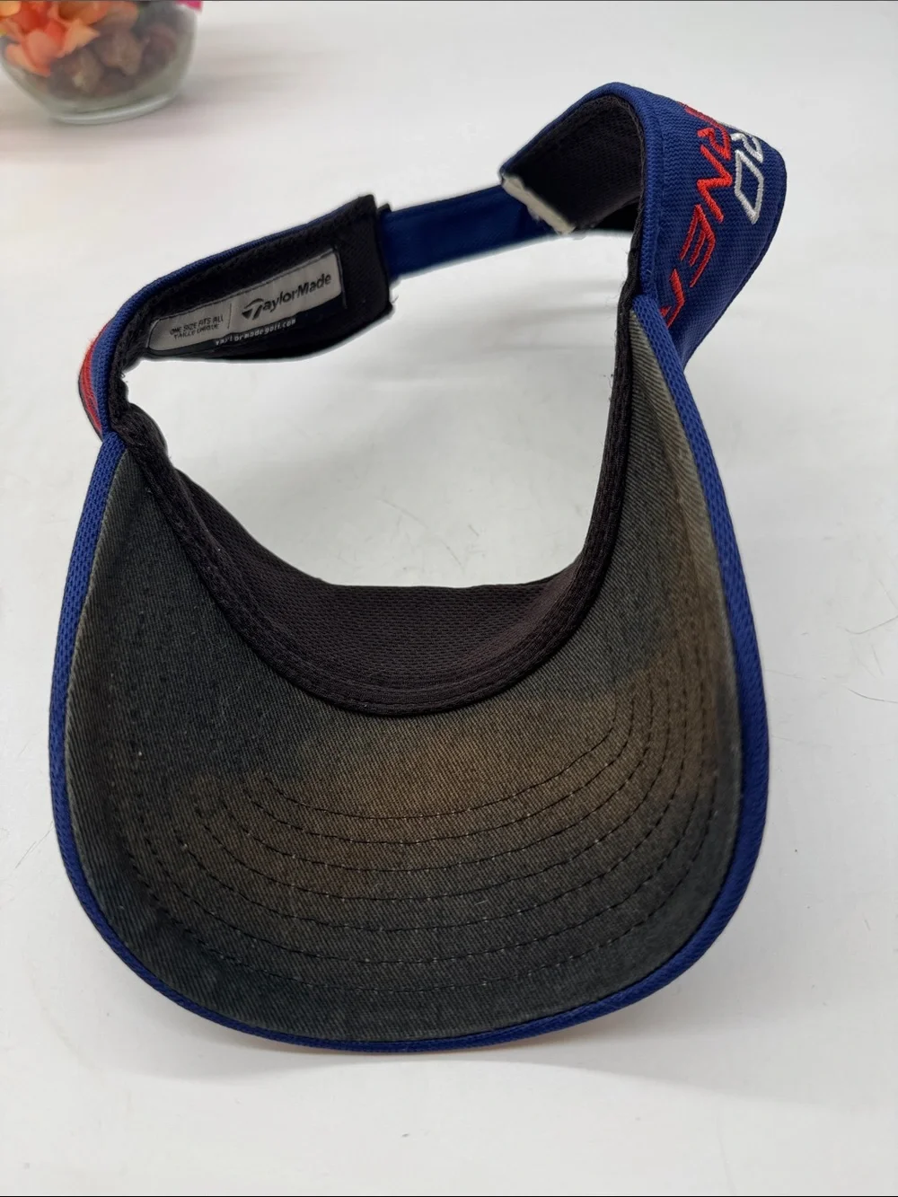 TaylorMade  Navy Visor with White Logo adjustable